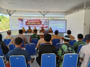 Babinsa Desa Mura Hadiri Sosialisasi Pencegahan TBC dari Puskesmas Brang Ene