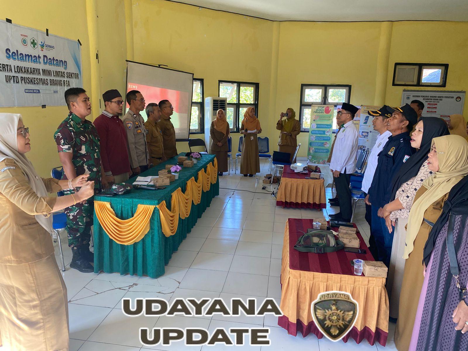 Babinsa Seminar Salit Hadiri Lokakarya Mini Lintas Sektor Puskesmas Brang Rea