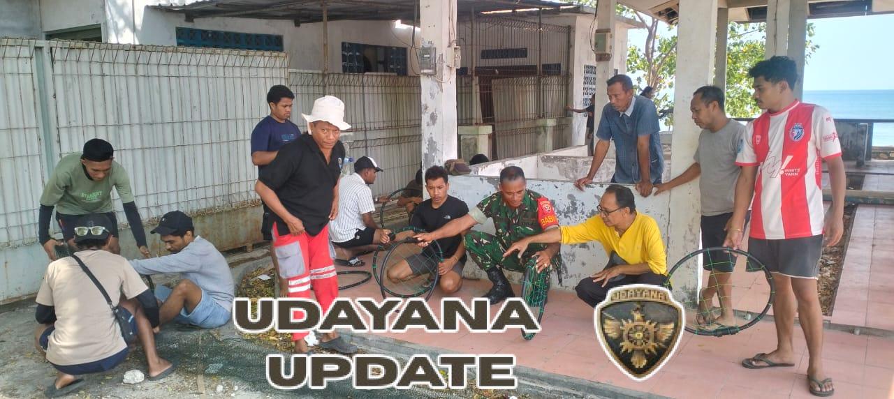 Babinsa Dukung Inovasi Mahasiswa Budidaya Rumput Laut Lokal