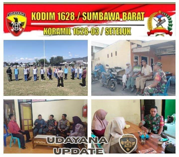 Situasi Wilayah Teritorial Koramil Seteluk Kondusif, Babinsa Aktif Laksanakan Pembinaan dan Komsos