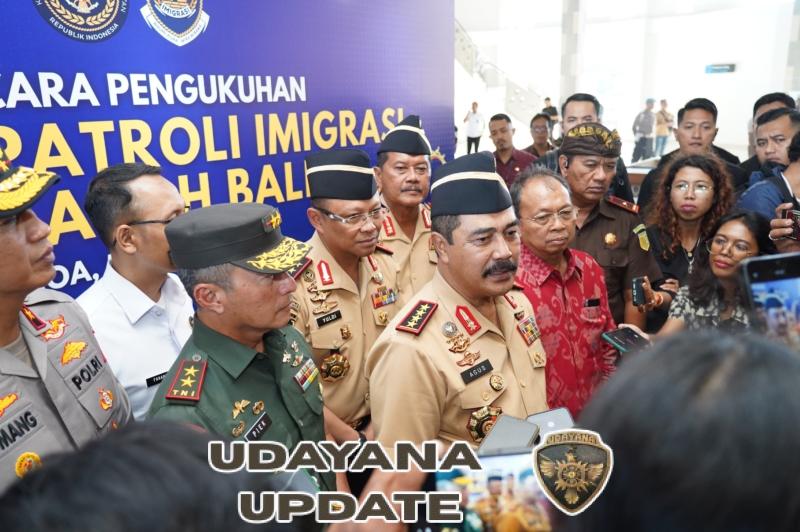 Pangdam IX/Udayana Hadiri Pengukuhan Satgas Patroli Imigrasi di Bali