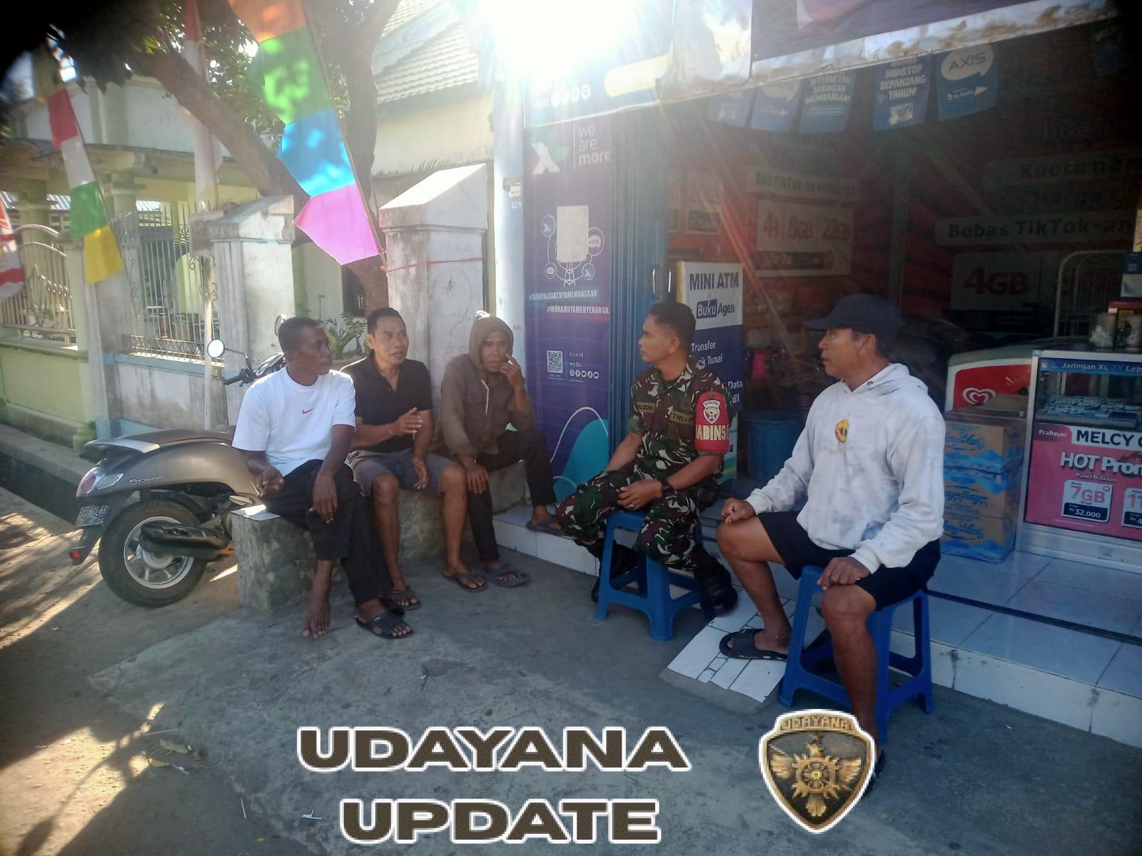 Babinsa Bali Satu Ajak Warga Semarakkan HUT RI ke-80