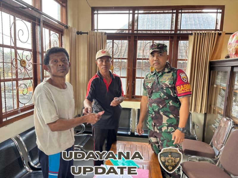 Beri Pendampingan, Babinsa Tohpati Pastikan BLT DD Tepat Sasaran