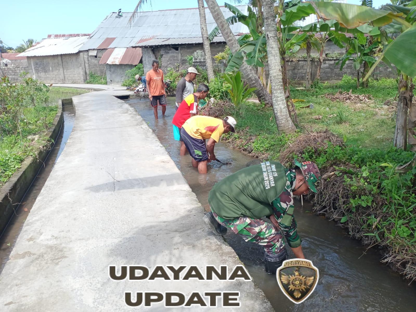 TMMD ke-125 Fokus Pembersihan Subak, Dan SSK: Demi Sawah Petani Tetap Produktif