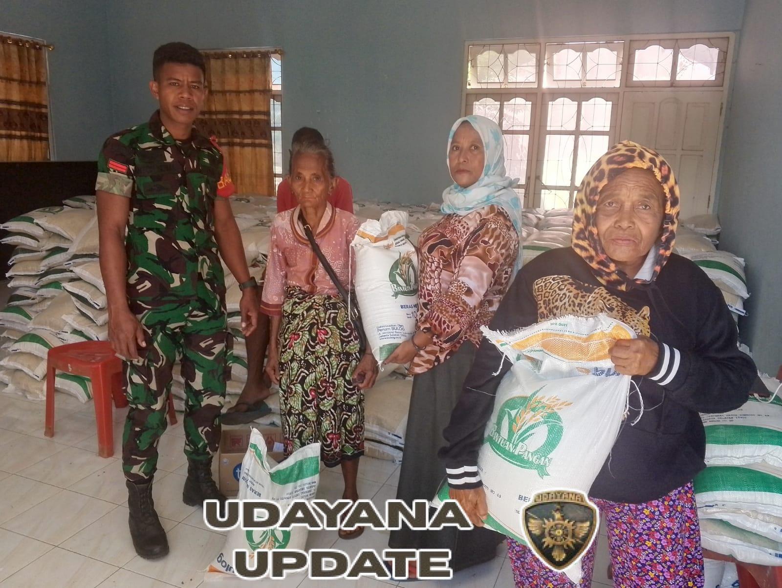 Babinsa Koramil 03/Pahunga Lodu Dampingi Penyaluran Bantuan BPP Di Desa Kaliuda
