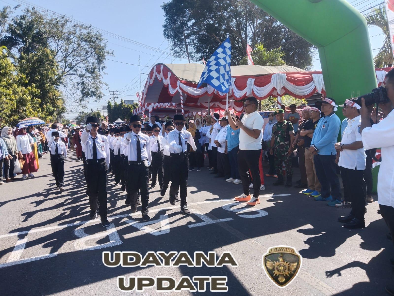 Dandim 1614/Dompu Lepas Langsung Lomba Gerak Jalan Indah Putra SD/MI