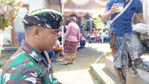 Babinsa Selisihan Monitoring Pernikahan Warga Binaan