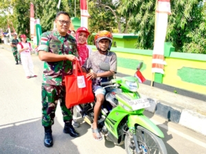 Rayakan HUT RI Ke-80, Kodim 1618/TTU Tebar Semangat Merah Putih