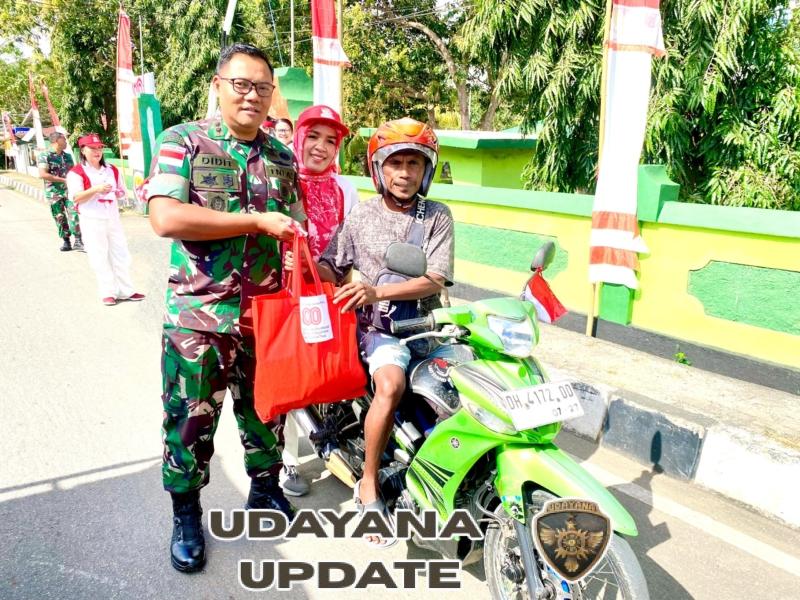 Rayakan HUT RI Ke-80, Kodim 1618/TTU Tebar Semangat Merah Putih