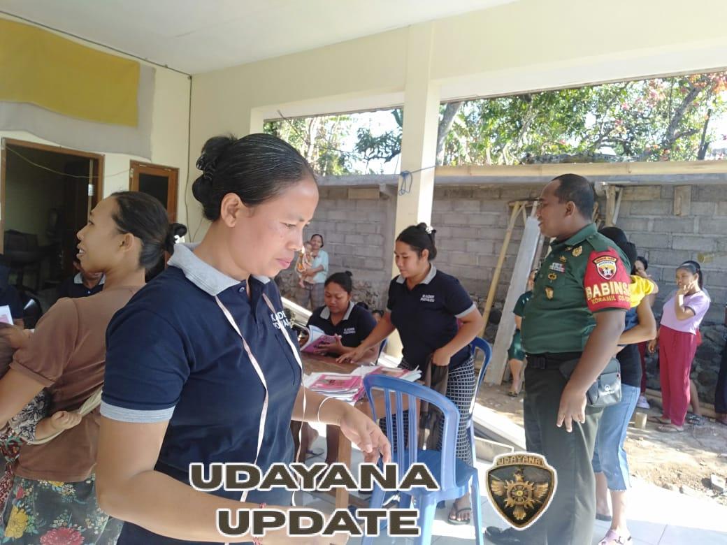 Demi Generasi Penerus Sehat, Babinsa Lokapaksa Aktif Dampingi Kegiatan Posyandu