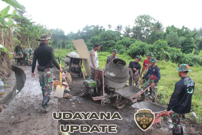 Jalan Usaha Tani Hampir Rampung, Dan SSK TMMD 125 Kawal Progres Tanpa Henti