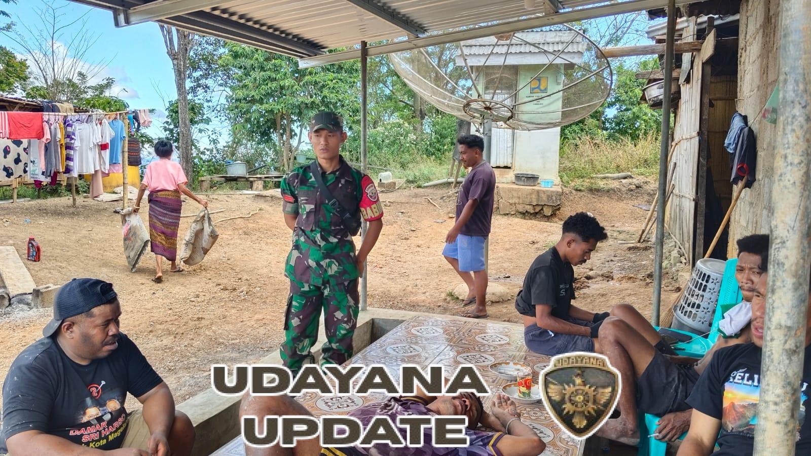 TNI Hadir di Tengah Masyarakat, Babinsa Ende Pantau Kondisi Keamanan Desa Unggu