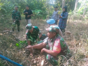 Lettu Hidayat Mustamin Ajak Warga Rawat Pohon Mahoni dalam Program Penghijauan Nasional