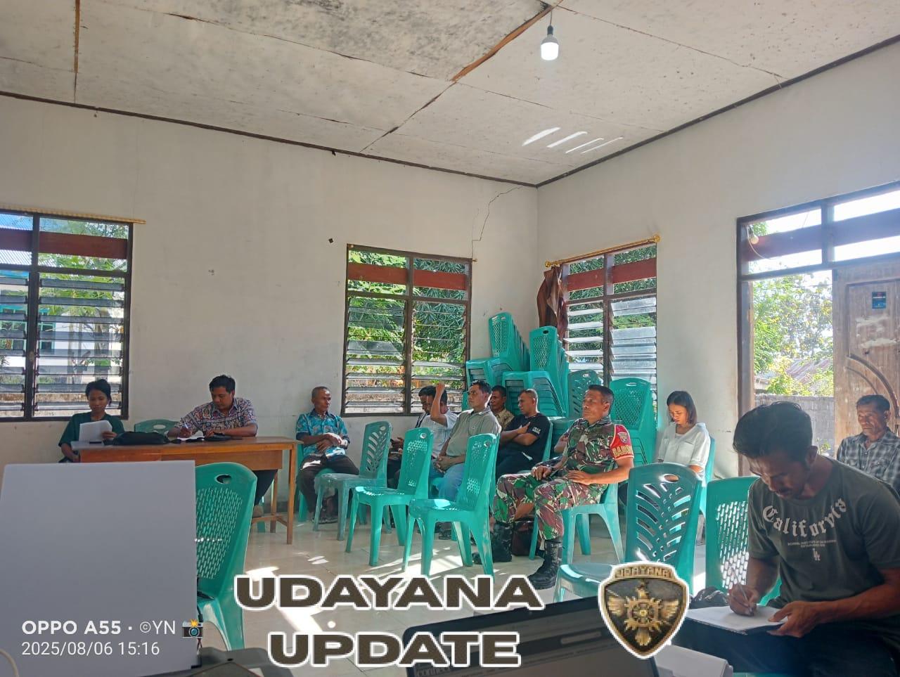 Babinsa Sertu Ishak Manafe Hadiri Musyawarah RKPDes Tahun 2026 di Desa Lidamanu