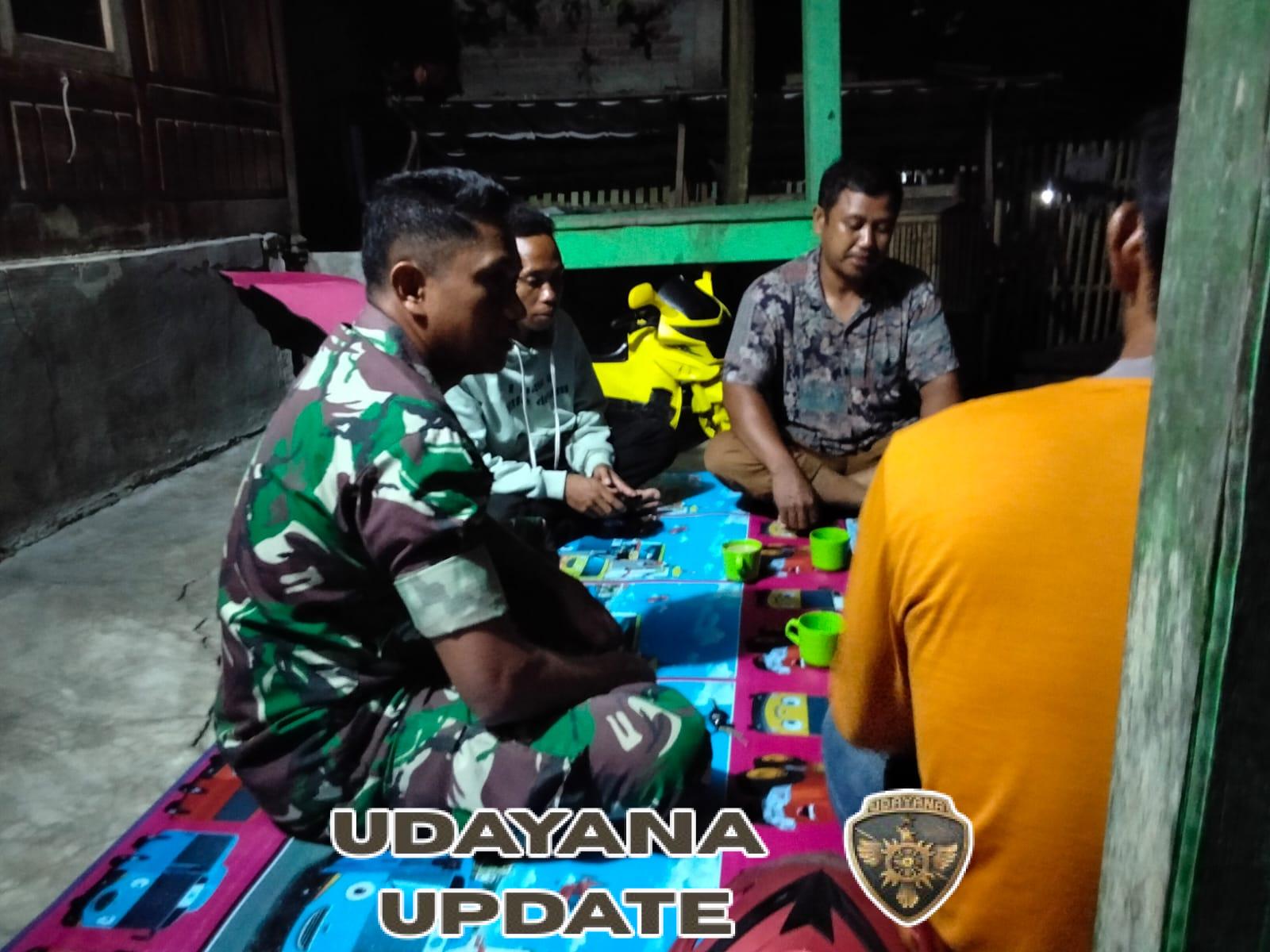 Babinsa Desa Adu Aktif Gelar Ronda Malam, Ajak Warga Tingkatkan Kewaspadaan