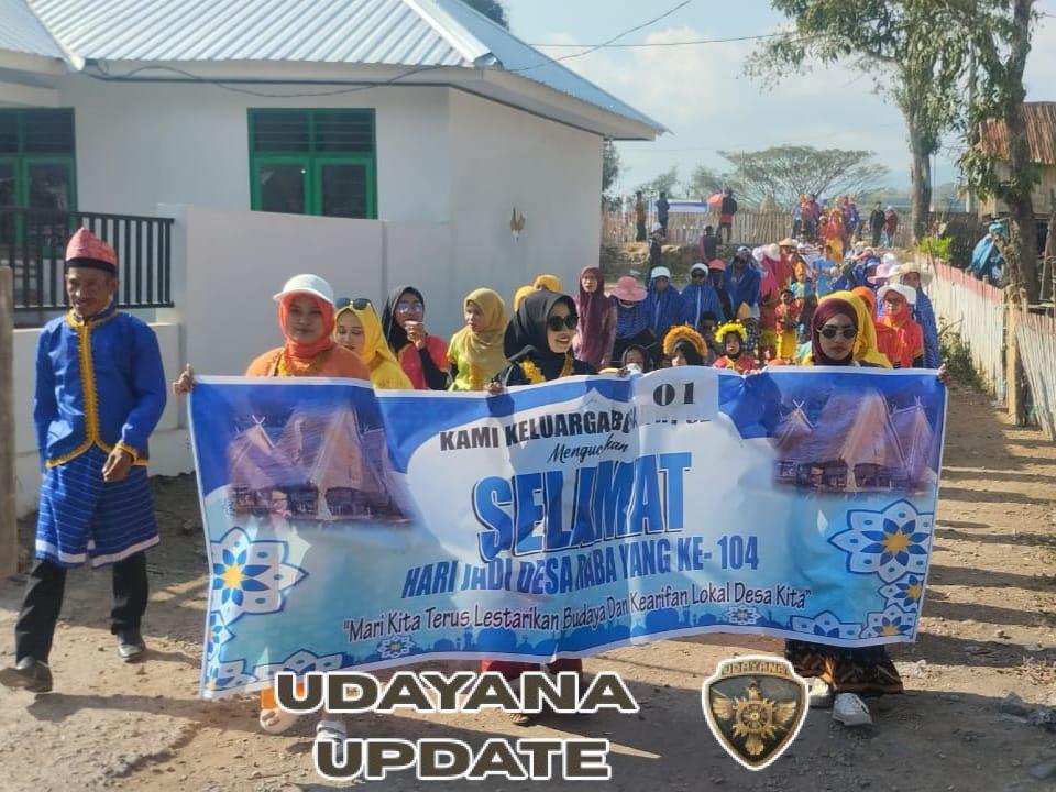 Koramil 1608-06/Wawo Amankan Pawai Budaya Hari Jadi Desa Raba ke-104