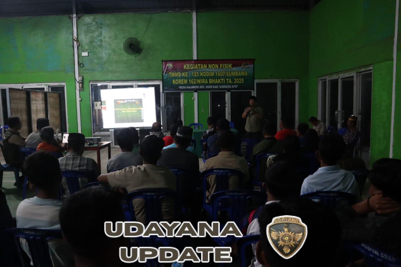 Satgas TMMD ke-125 Gelar Penyuluhan Lingkungan, Warga Kalabeso Didorong Aktif Jaga Hutan