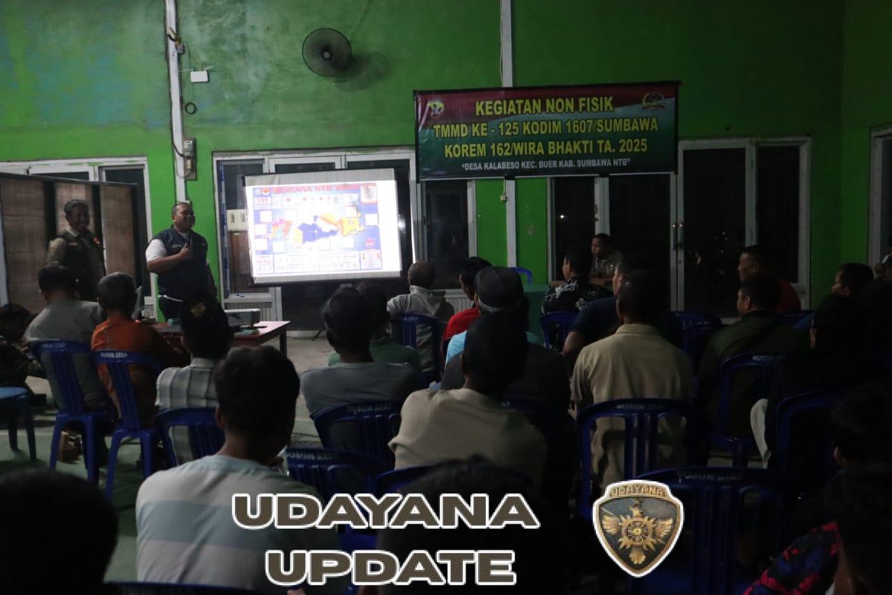 Satgas TMMD ke-125 Gelar Penyuluhan Bencana Alam, Warga Kalabeso Dibekali Ilmu Tanggap Darurat