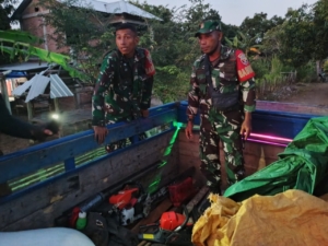 Malam Mencekam di Uma Buntar! Patroli Gabungan Bongkar Truk Penuh Kayu Ilegal
