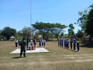 Paskibra Insana Barat Siap Tampil, Berkat Pelatihan Babinsa Koramil 1618-04/Bisel