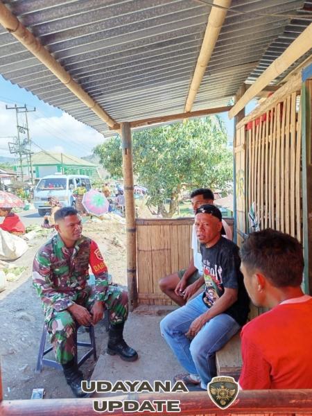 Wujudkan Kemanunggalan TNI-Rakyat, Babinsa Gelar Komsos dan Pamwil di Ae Ndoko