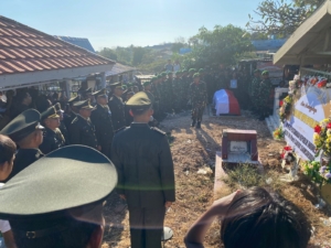 Upacara Pemakaman Militer Prada Lucky Chepril Saputra Namo Digelar di TPU Mapoli Kupang
