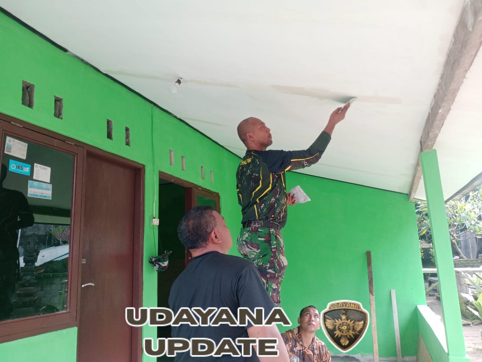 Lettu Cpl I Nyoman Prajana Pimpin Kebut Perehaban Rumah Warga di TMMD 125