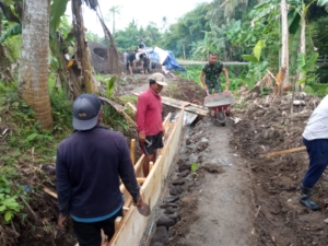 TMMD 125 Wujudkan Jalan Usaha Tani, Perbekel dan Kadus Sambut Positif