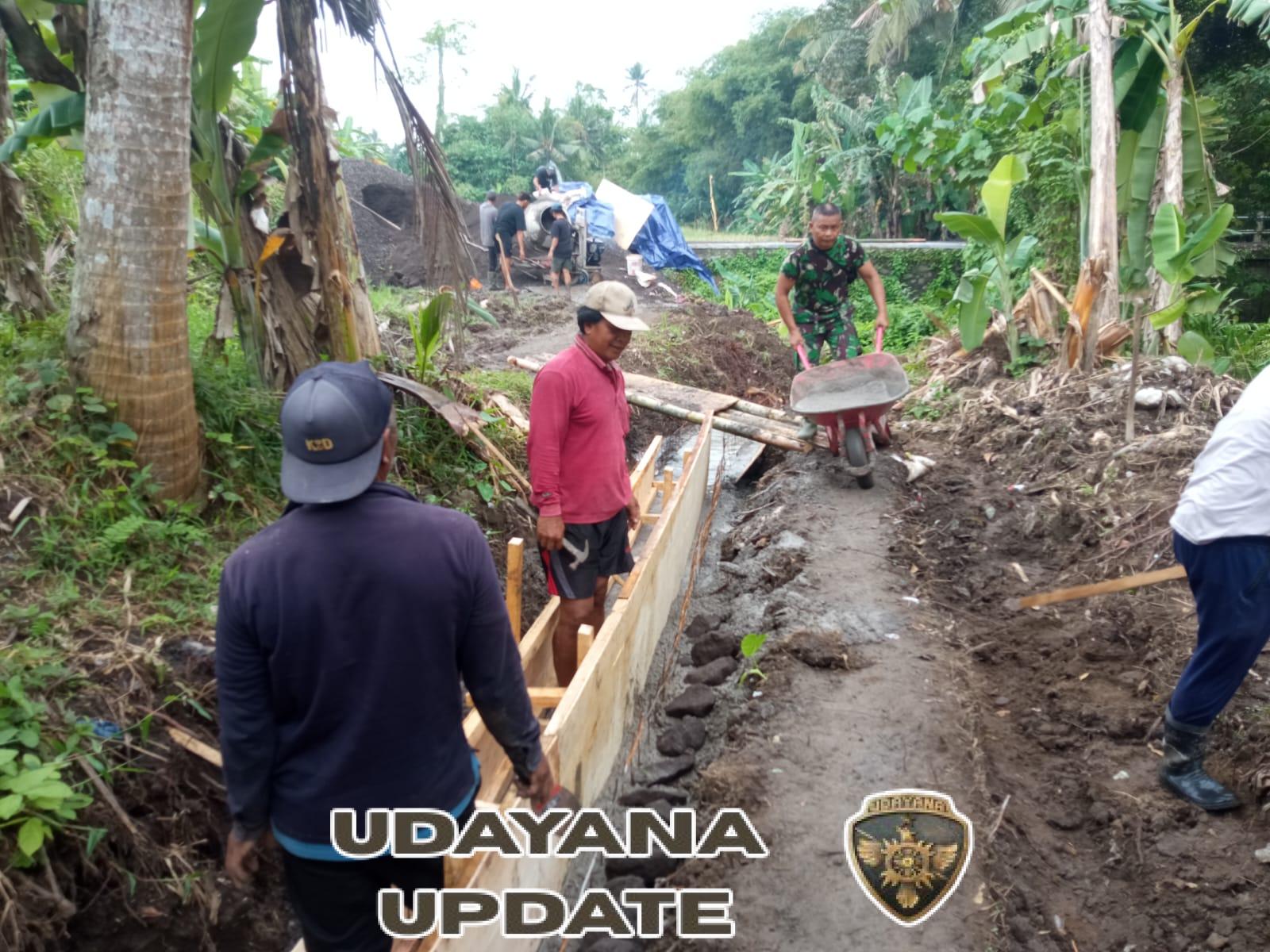 TMMD 125 Wujudkan Jalan Usaha Tani, Perbekel dan Kadus Sambut Positif