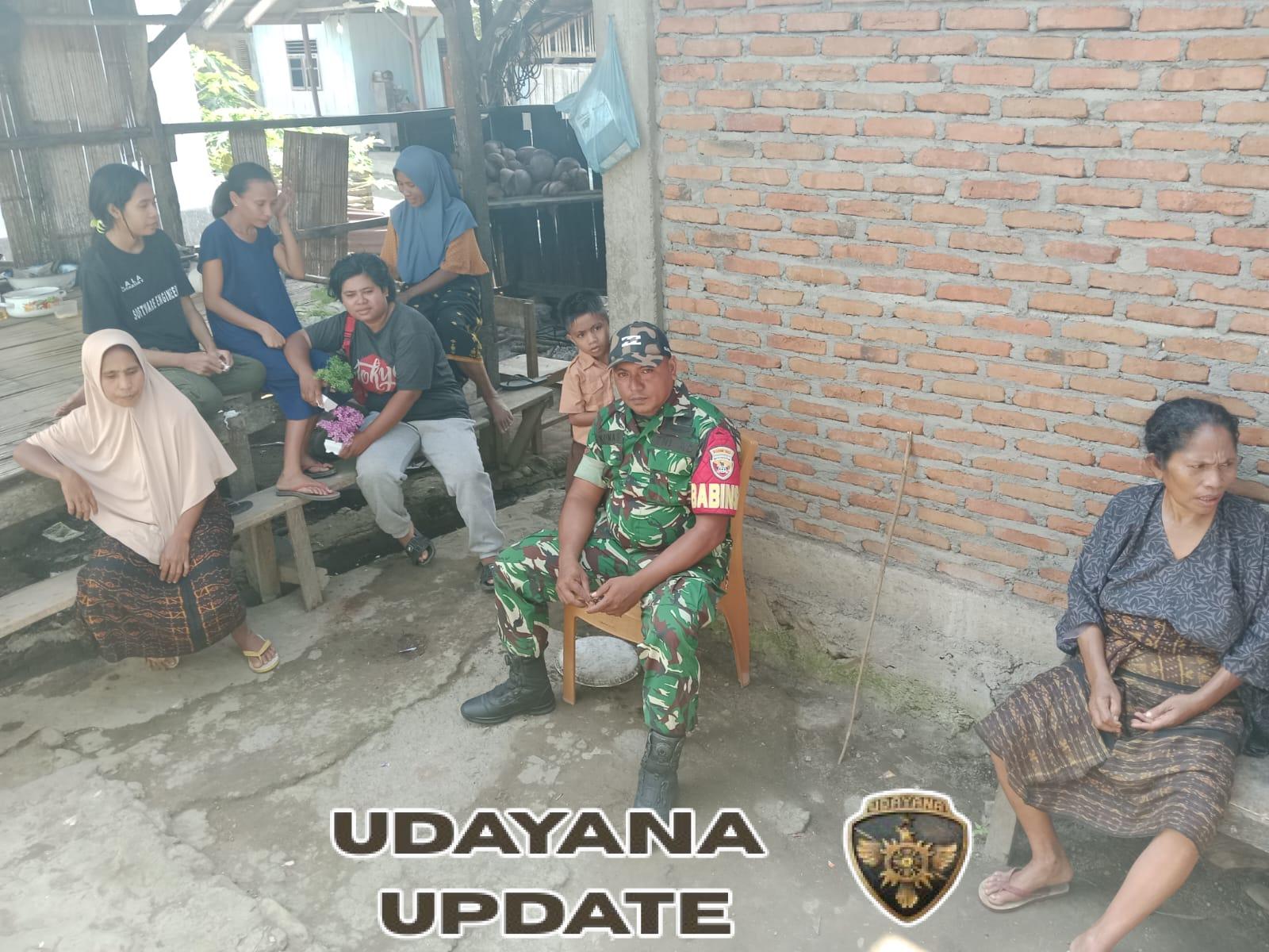 Babinsa Kodim 1602/Ende Aktif Lakukan Pamwil dan Komsos di Kecamatan Ende