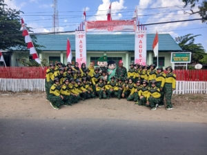 Semarak Gerak Jalan Indah Sambut HUT RI ke-80 di Woha Berlangsung Lancar