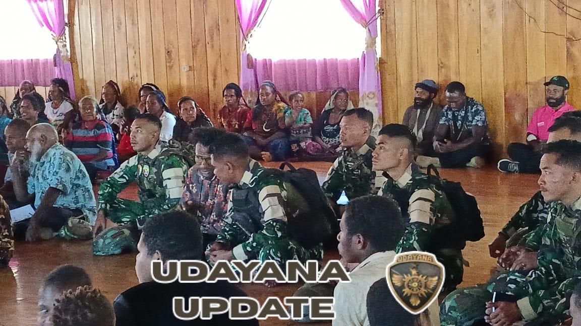 Hangatnya Persaudaraan di Tanah Papua Lewat Minggu Kasih Satgas Yonif 743/PSY