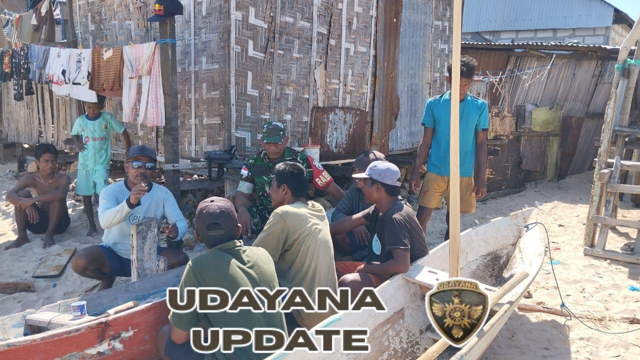 Babinsa Rote Timur Himbau Nelayan Perhatikan Keselamatan Melaut