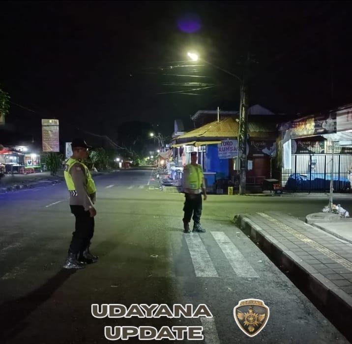 Antisipasi Gangguan Kamtibmas Polsek Penebel Patroli Malam Hari