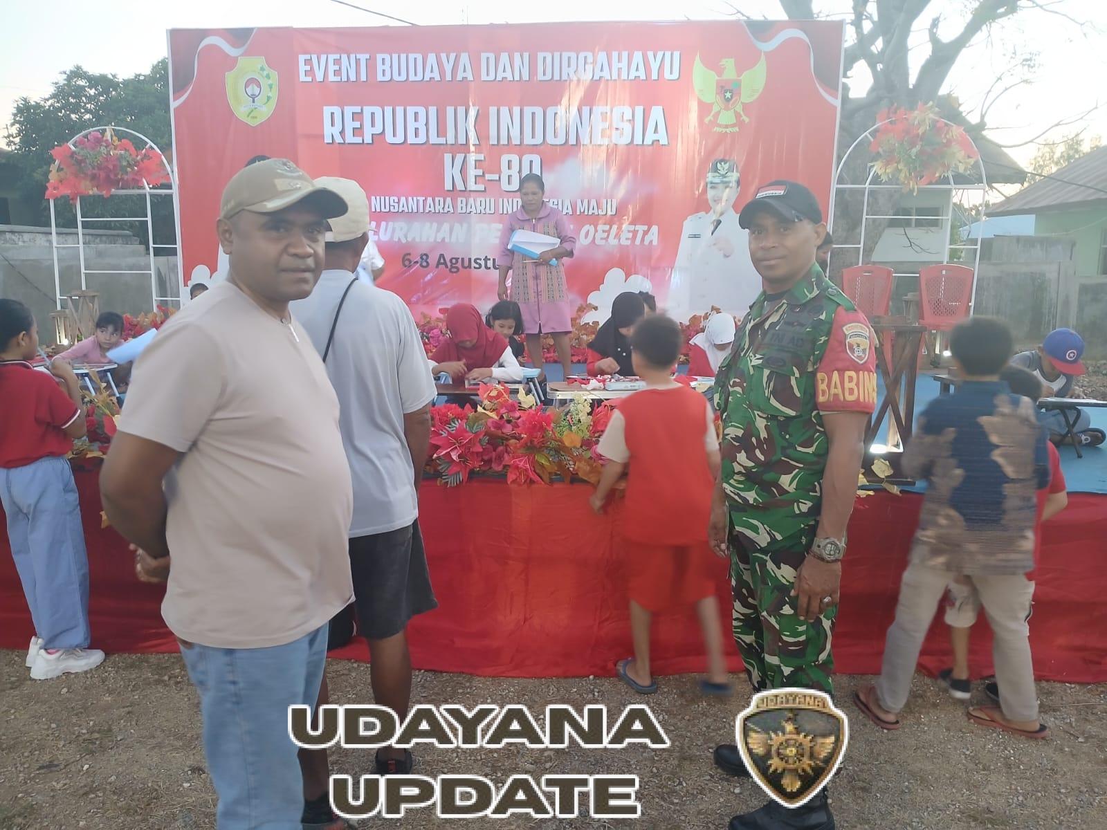 Babinsa Penkase Oeleta Jadi Juri Lomba Tarik Tambang