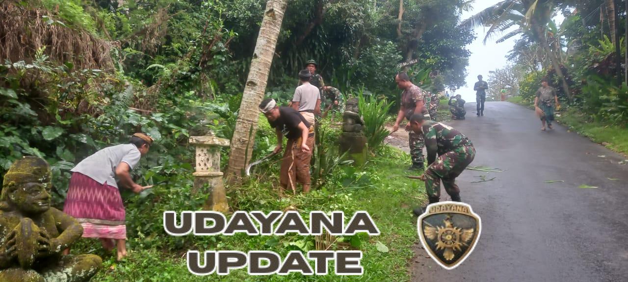 TNI Bersama Warga Jelekungkang Wujudkan Lingkungan Bersih Menjelang HUT RI Ke-80