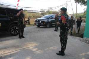 Satgas Yonif 741/GN Terima Kunjungan Dari Tim Audit Itjen TNI di Perbatasan