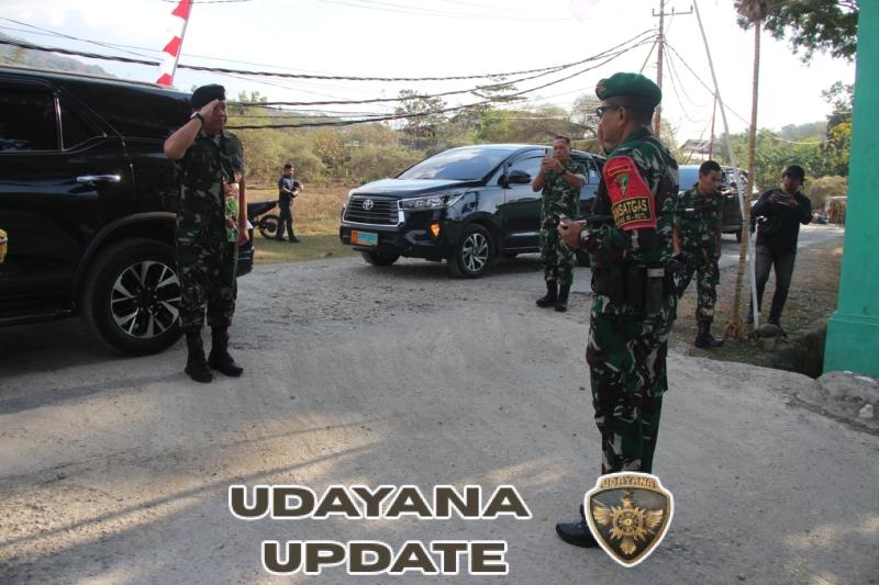 Satgas Yonif 741/GN Terima Kunjungan Dari Tim Audit Itjen TNI di Perbatasan