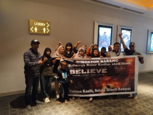 Keluarga Besar Kodim 1608/Bima Sulap Bioskop Epicentrum Mall Jadi Ajang Solidaritas dan Inspirasi