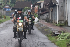 Dandim Klungkung Naik Motor, Kodim Klungkung Gelar Patroli Pantau Situasi