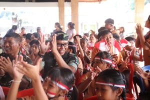 Penyerhan Kunci RTLH Dan Bakti Sosial, Dandim Klungkung Bangkitkan Semangat Kebangsaan