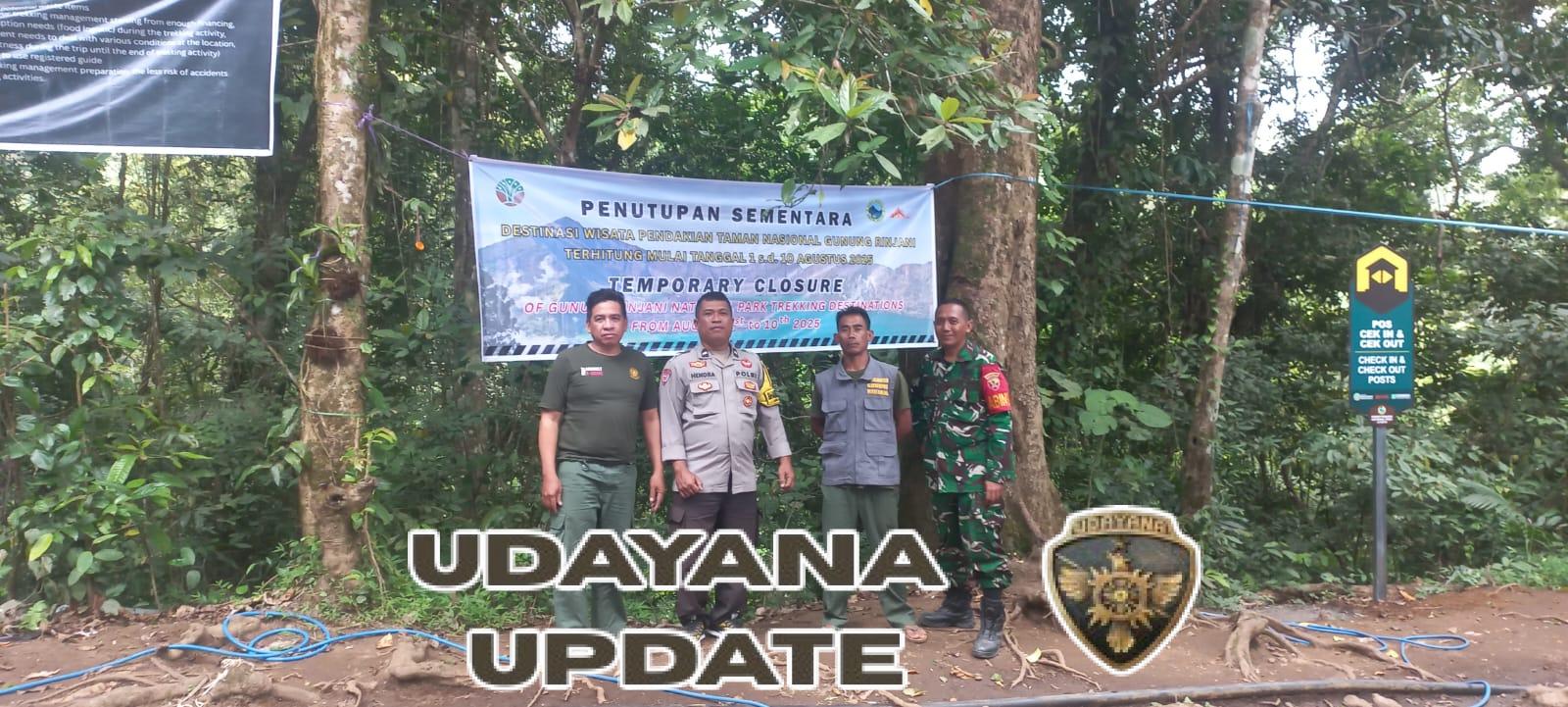 Babinsa Perkuat Pos Torean Antisipasi Pendaki Gunung Rinjani