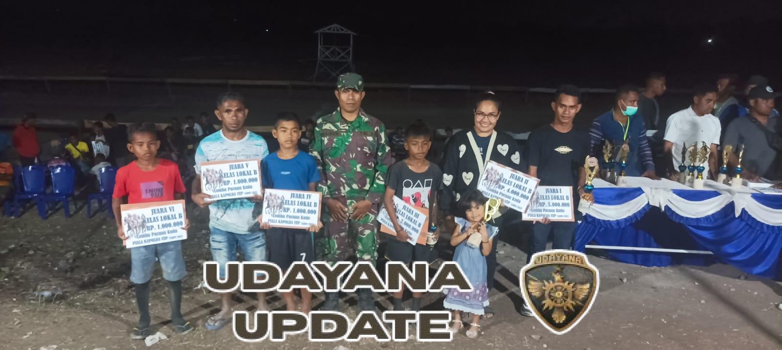 Babinsa Koramil Camplong Hadir di Tengah Ribuan Penonton Pacuan