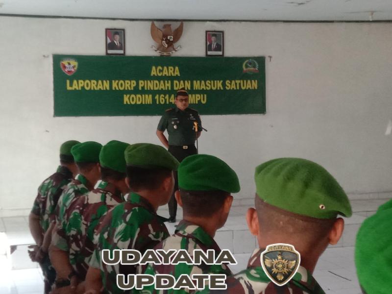 Komandan Kodim 1614/Dompu Lepas Prajurit Terbaik ke Satuan Baru