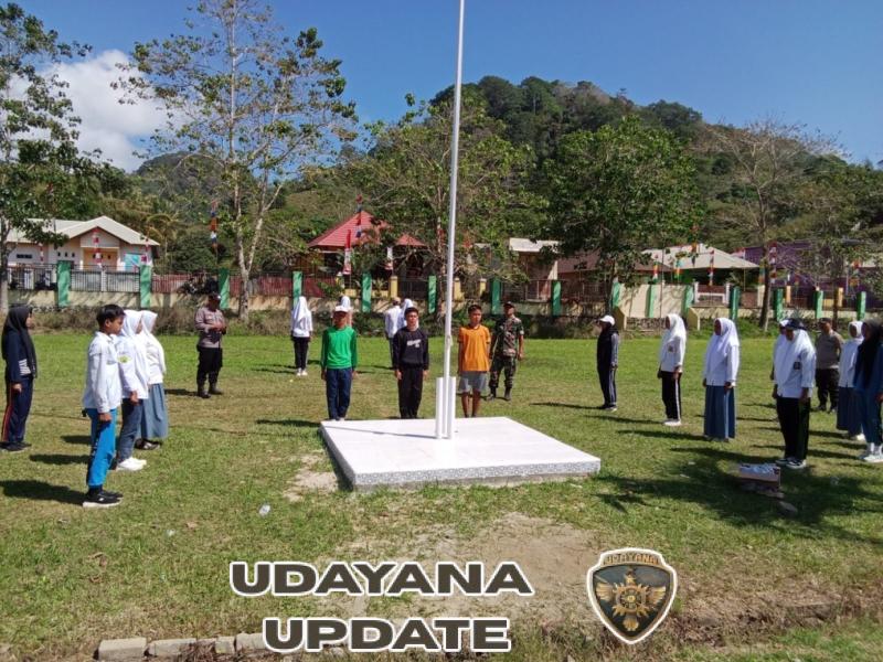 ‎Sinergi TNI-Polri di Ropang, Latih Paskibraka Jelang HUT RI ke-80