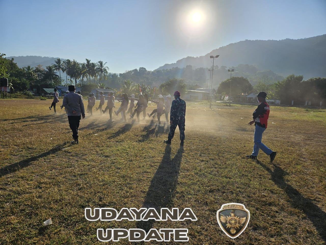 Babinsa dan Bhabinkamtibmas Latih Calon Paskibra Kecamatan Sekongkang