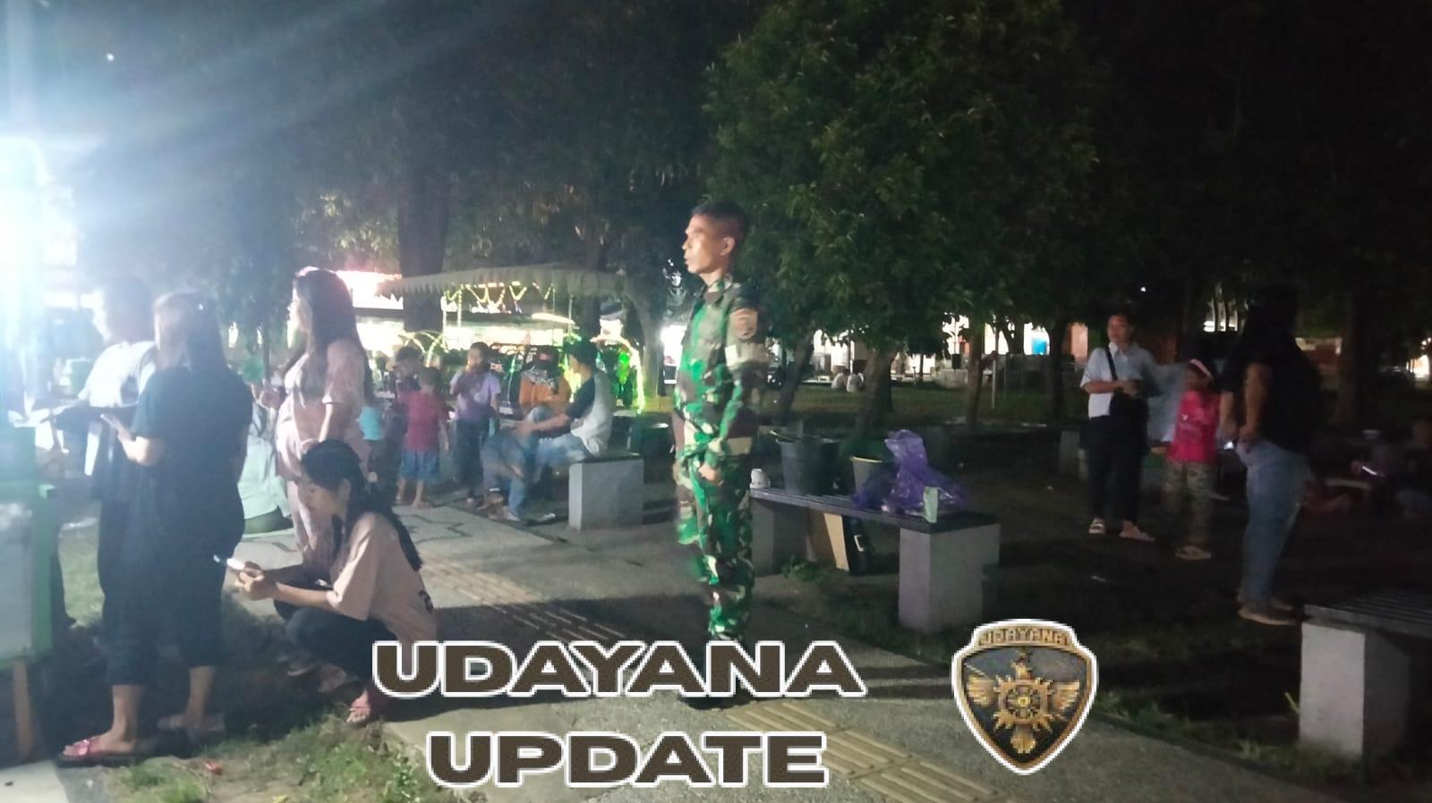 Piket Koramil 1628-01/Taliwang Laksanakan Patroli Malam Jaga Ketentraman Warga