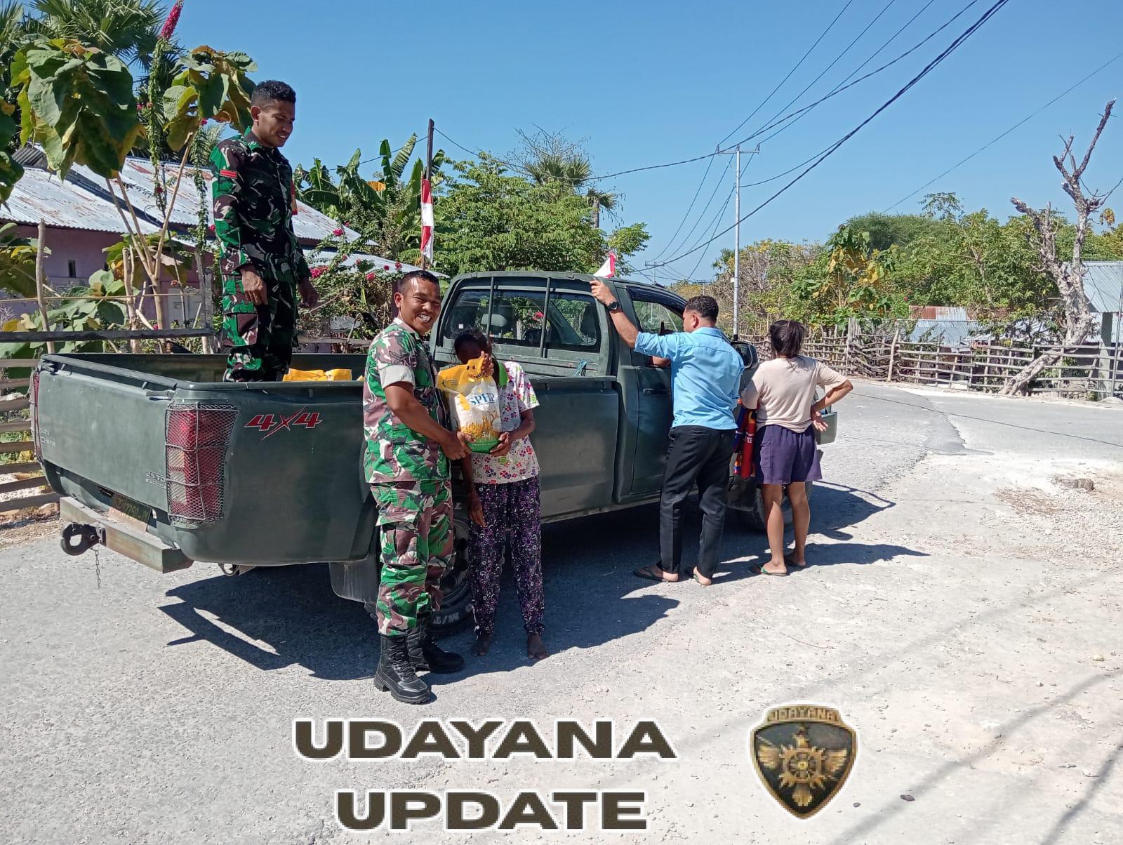 Babinsa Baa Bantu Warga Akses Beras Murah di Desa Baa Dale