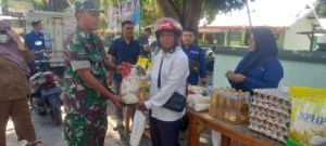 Koramil 1607-01/Sumbawa Hadirkan Pangan Murah, Ringankan Beban Warga