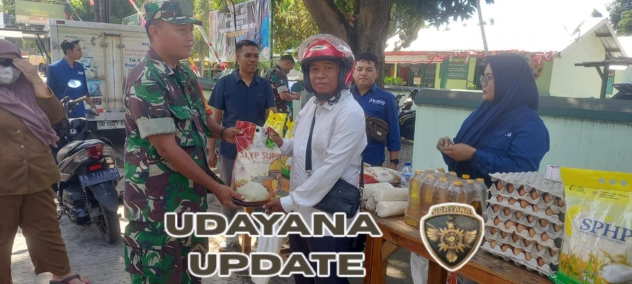 Koramil 1607-01/Sumbawa Hadirkan Pangan Murah, Ringankan Beban Warga